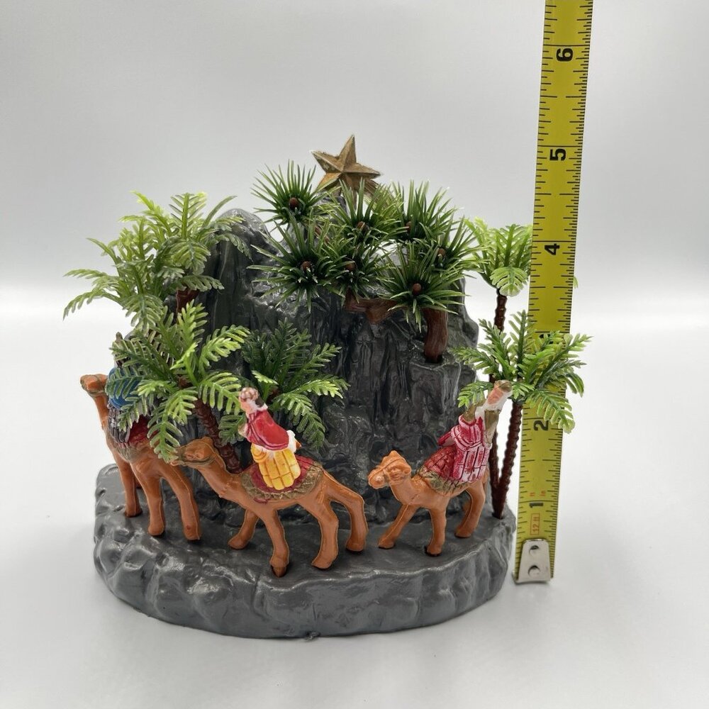 Vintage 70s MCM Blow Mold Plastic Three Wisemen Set Made in Hong Kong Christmas - Picture 13 of 13